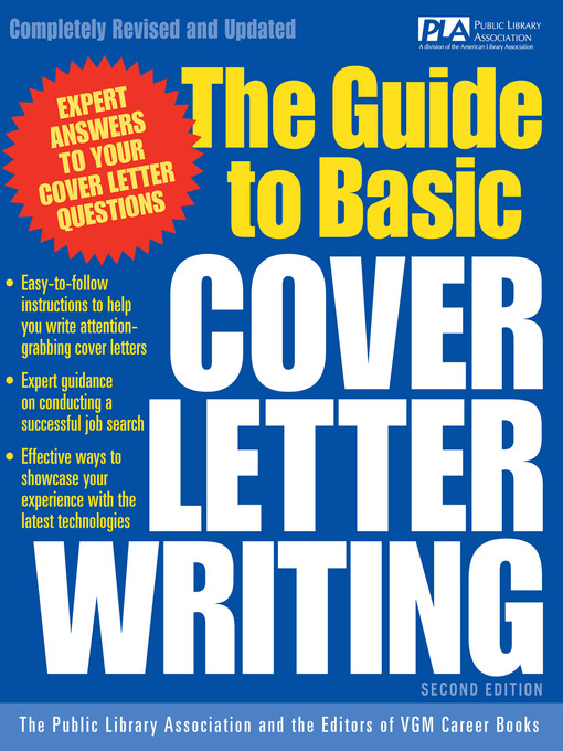 Title details for The Guide to Basic Cover Letter Writing by Public Library Association - Wait list